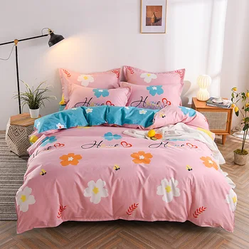 

Winter Home Textile Cute Duvet Cover Pillow Case Bed Sheet Boy Kid Teen Girl Bedding Linens Set King Queen Twin