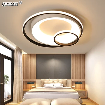 

Round/Square Led Light ceiling White frame for living room home lighting around room light lamparas de techo moderna