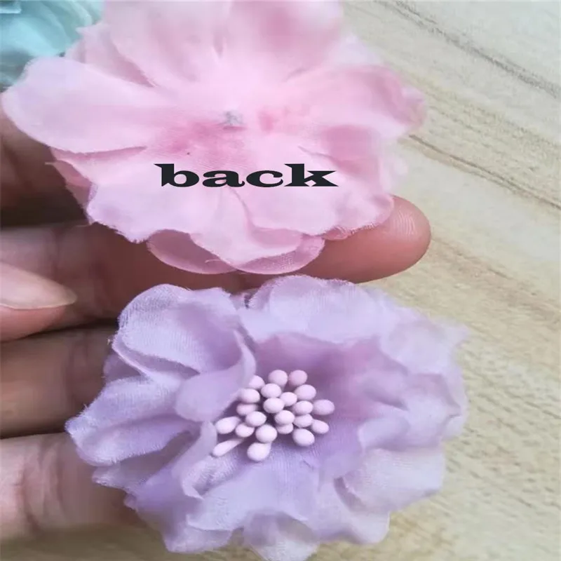 10 шт. шифоновый 3d имитирующий поддельный цветок DIY ремесло поставки головной убор гирлянда крафтинг Декор материалы швейная одежда аксессуары