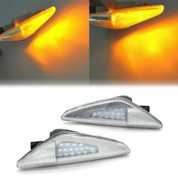 

2pcs Turn Signal Light Amber Lamps Parts Super bright For BMW E70 X5 E71 X6 F25 X3 Side Marker