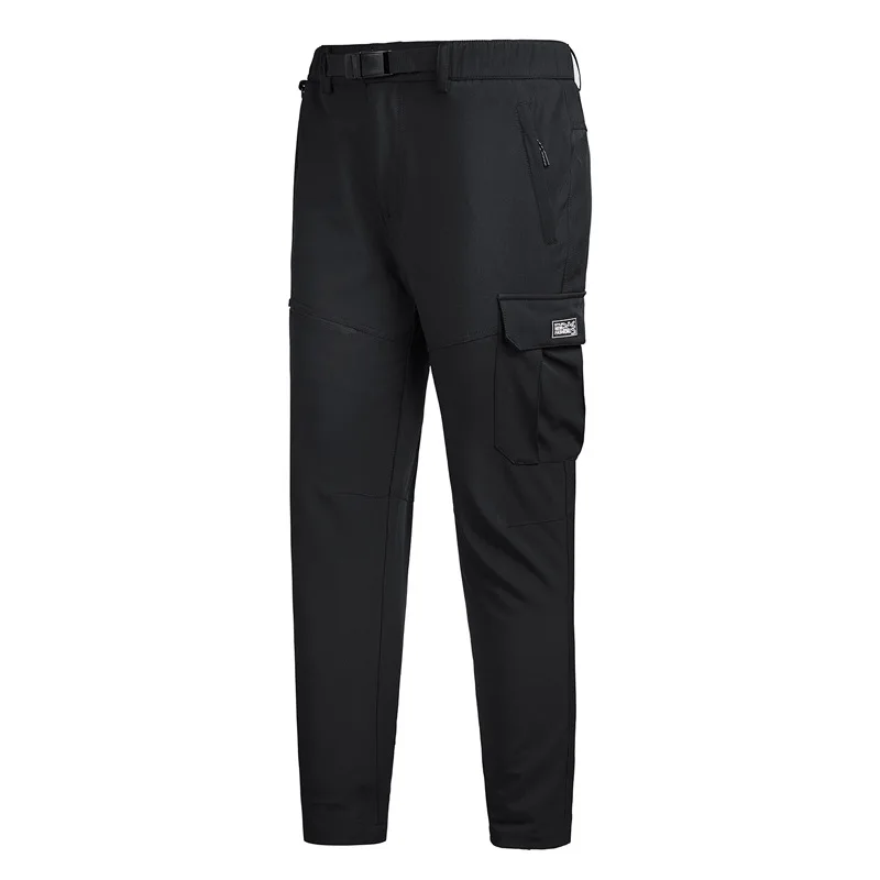 

2019 Autumn And Winter Outdoor Sports Deconstructable plus Velvet Trousers Plus-sized Windproof Waterproof Cotton-padded Trouser
