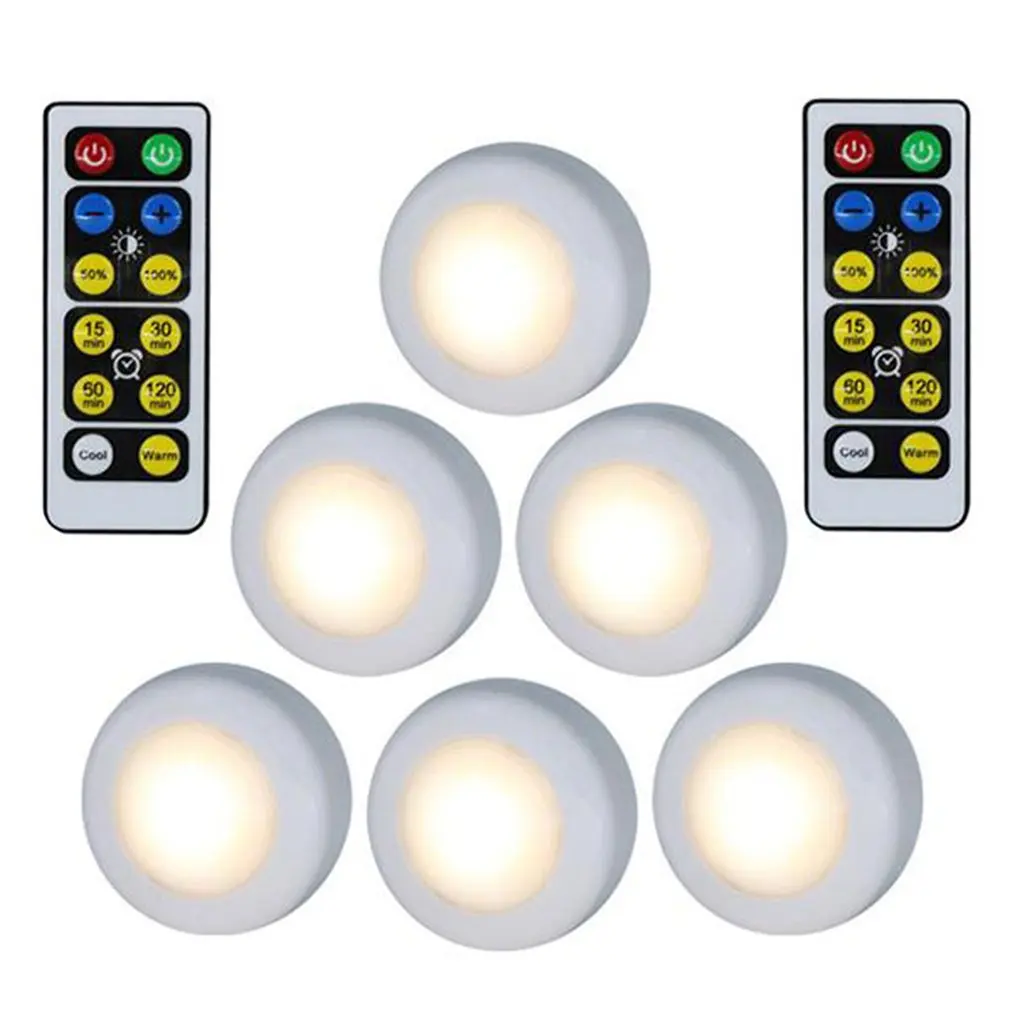 

Infrared Remote Control Night Light 6 Light White Light Warm Light Colorful Display Cabinet Light Christmas Led Light