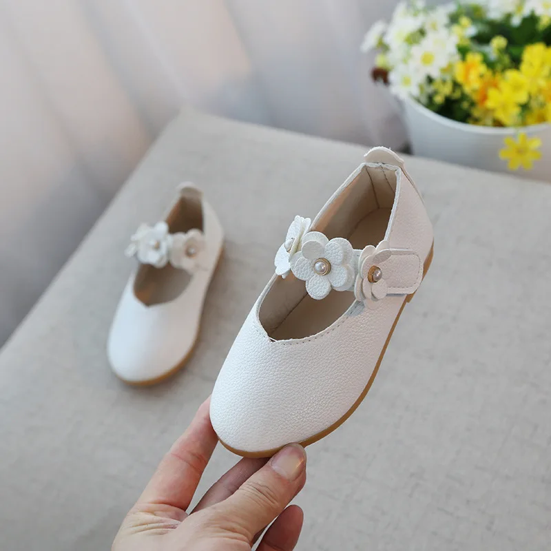 

2019 Spring And Autumn New Style Girls Children Flat Little Girl Flower Baby CHILDREN'S Shoes Fashion