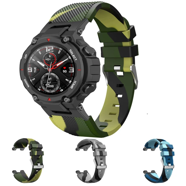 Comprar Correa de silicona para reloj inteligente Amazfit Trex 2, pulsera  de repuesto para correas Amazfit T-Rex 2