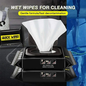 

Portable Disposable Trainers Accessories For Leather Shoes Non Woven Sandals Wet Wipes Sneakers Cleaning Grass Stains Travel