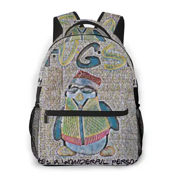 

Hugsy Backpack for Girls Boys Travel Rucksack Friends Printing