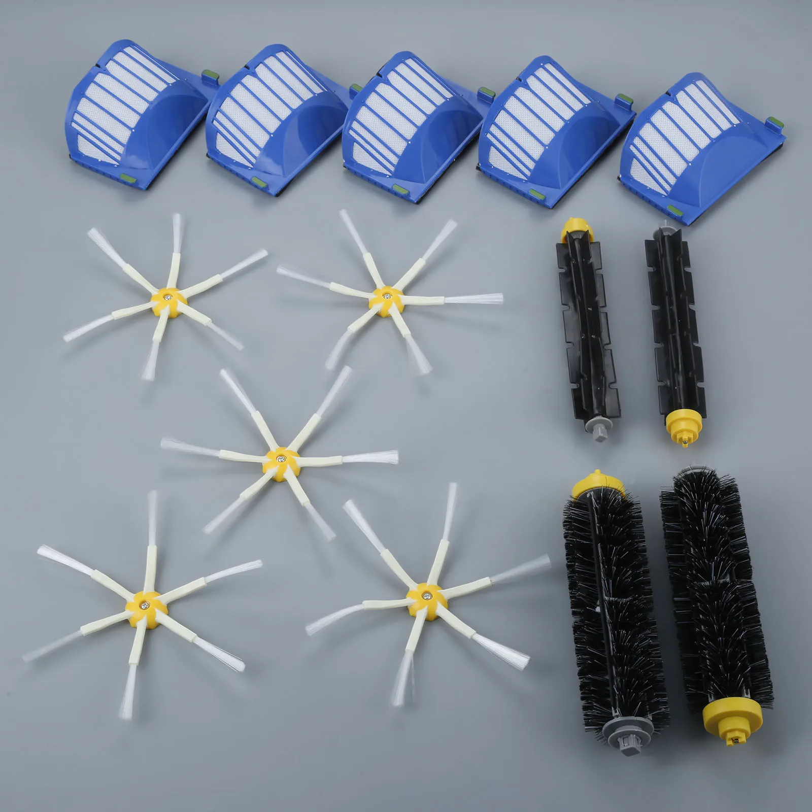 14pcs/kit Vacuum Cleaning Robots Replacement Kit Fits for 500/600 Series Maintenance Accessory HEPA Filter/Brushes with Screw |