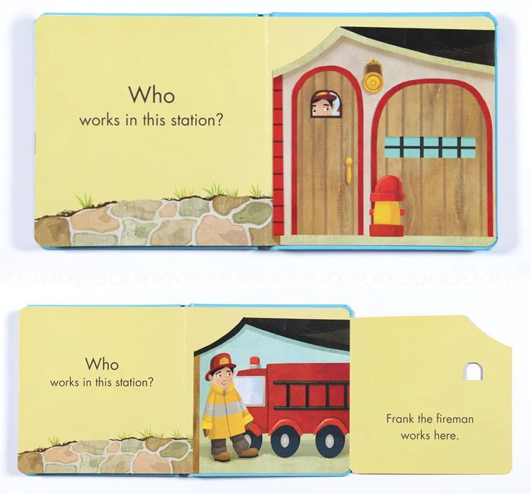 Who Lives Here Vocational Cognitive Simple Popularization of Science Page Turning BoY ENLIGHTEN Children English Picture Book
