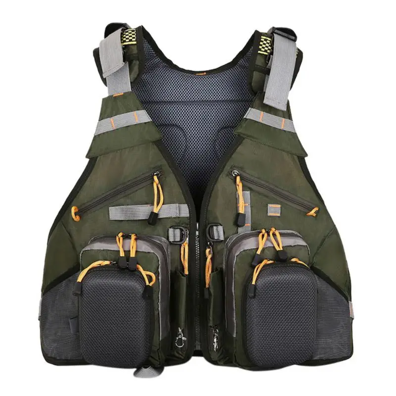 

HMulti-function Outdoor Sport Photography Fishing Adjustable Breathable Multi-pocket Vest Backpacks Unisex