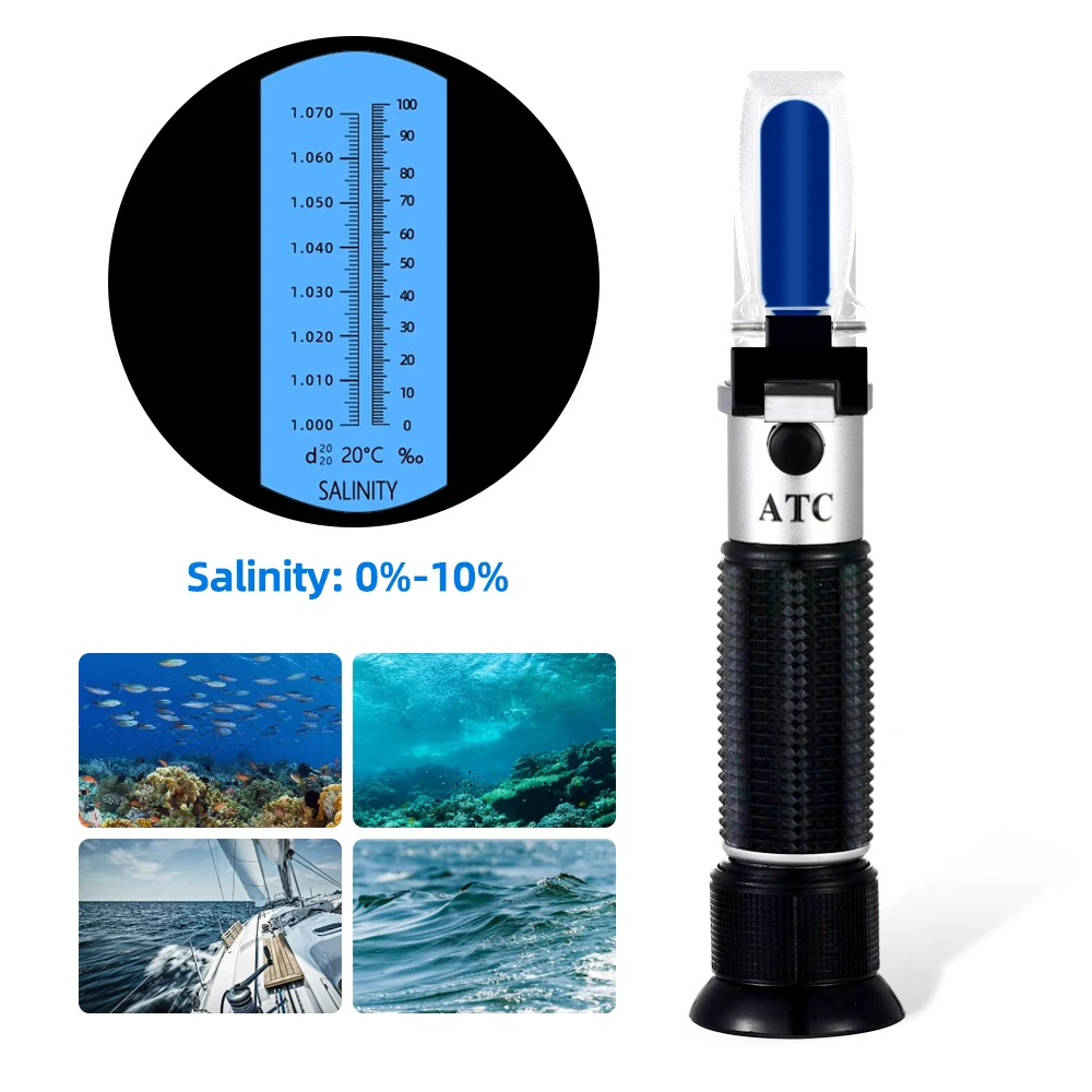 Handheld New Design Salinity Refractometer 010 Aquarium Water Salt