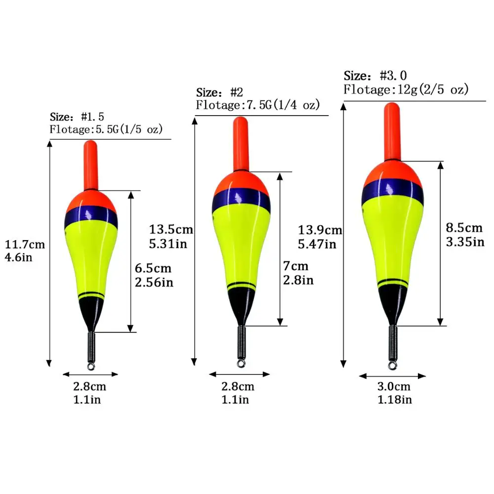 Galleggiante da pesca luminoso, galleggiante da pesca illuminato - Bobber d' acqua con batteria, galleggiante da pesca leggero, Bobber luminoso per la pesca notturna in acqua e salata