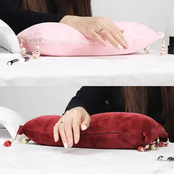 

BellyLady Velvet Tassel Pendant Hand Rest Pillow Janpanese Style Retro Fairy Hand Holder Nail Tool Profession Tools