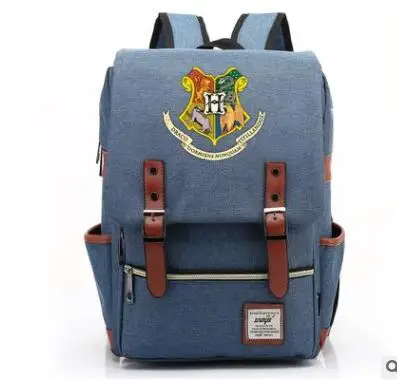 4 Mochila Magic Hogwarts Ravenclaw Слизерин Гриффиндор для мальчиков и девочек портфели для подростков школьные сумки холщовые женские мужские сумки - Цвет: 4