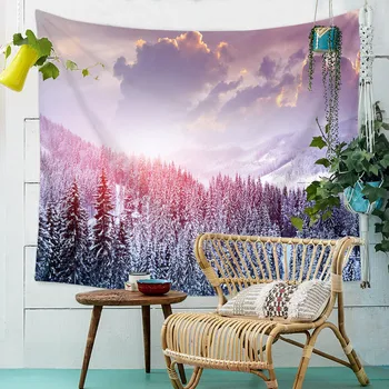 

Wall Tapestry Large Snow Mountain Macrame Wall Hanging Dorm Decor Farmhouse Wall Papers Home Decor Beach Towel