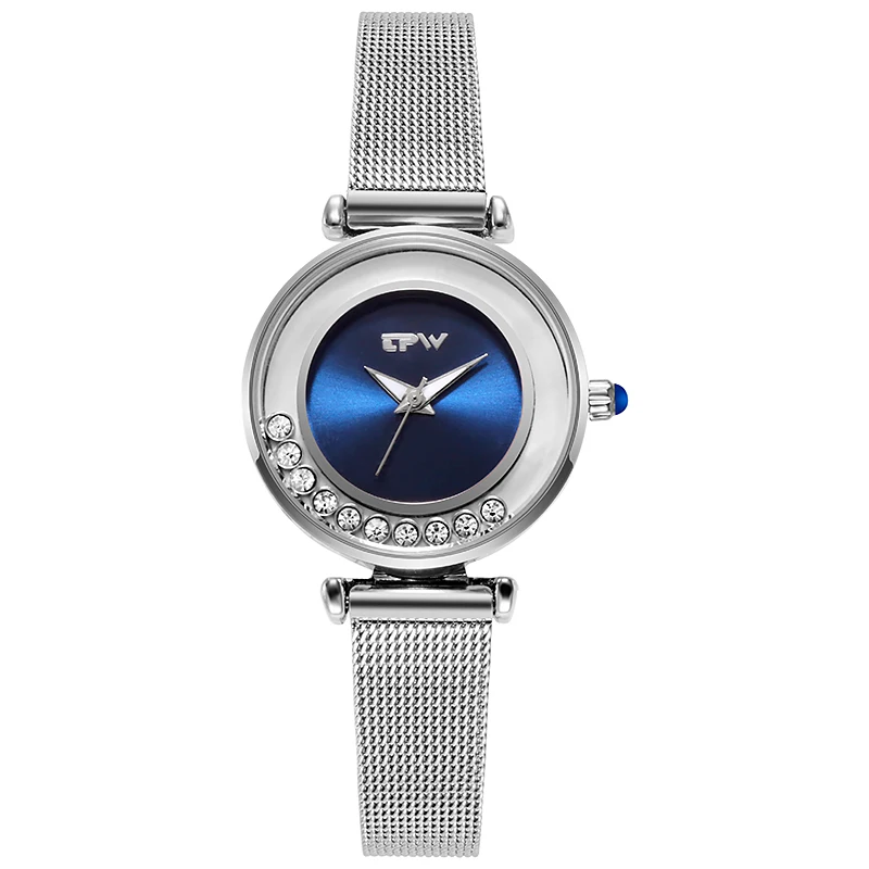 Women Watches Japan Rolling-Gemstone Rose-Gold Stainless-Steel Luxury Fashion Relogio