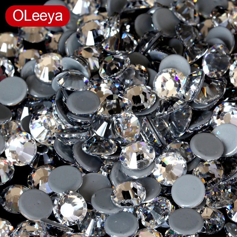 Mejor Compra Diamantes de imitación DMC transparentes de alta calidad, Strass de cristal superbrillante, fijación en caliente, para ropa de tela l15VbL6