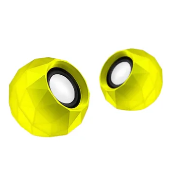 

New 2Pcs Mini USB Wired Speaker Small Compact Stereo Computer Laptop Sound Box