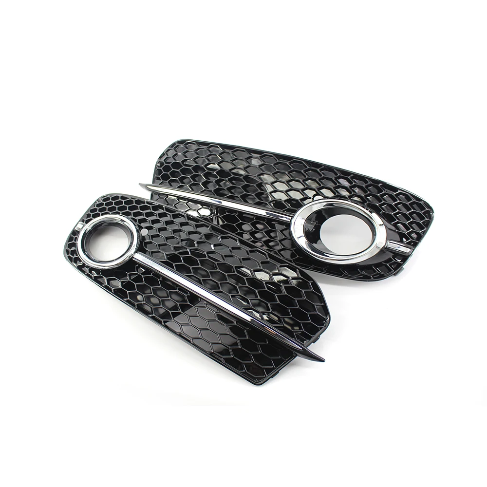 

Sports Style Car Front Bumper Fog Light Grille Cover for Audi Q5 2009-2012 ABS Car Replacem Racing Grills Auto Accessories