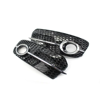 

Sports Style Car Front Bumper Fog Light Grille Cover for Audi Q5 2009-2012 ABS Car Replacem Racing Grills Auto Accessories
