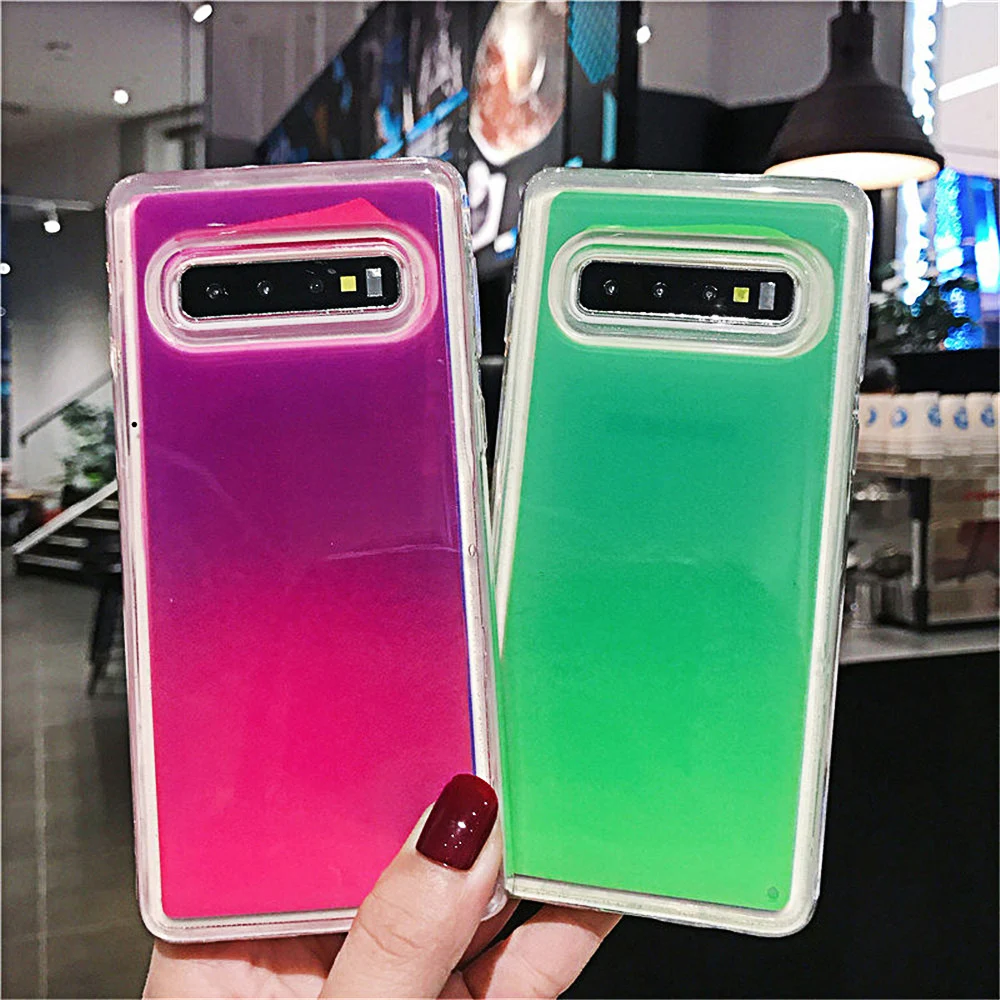 

Luminous Phone Case for Samsung A10 A30 A50 A70 A3 A5 A8 A9 2018 Plus Cover For Galaxy J530 J730 J4 J6 Plus 2018 J2 Prime Case