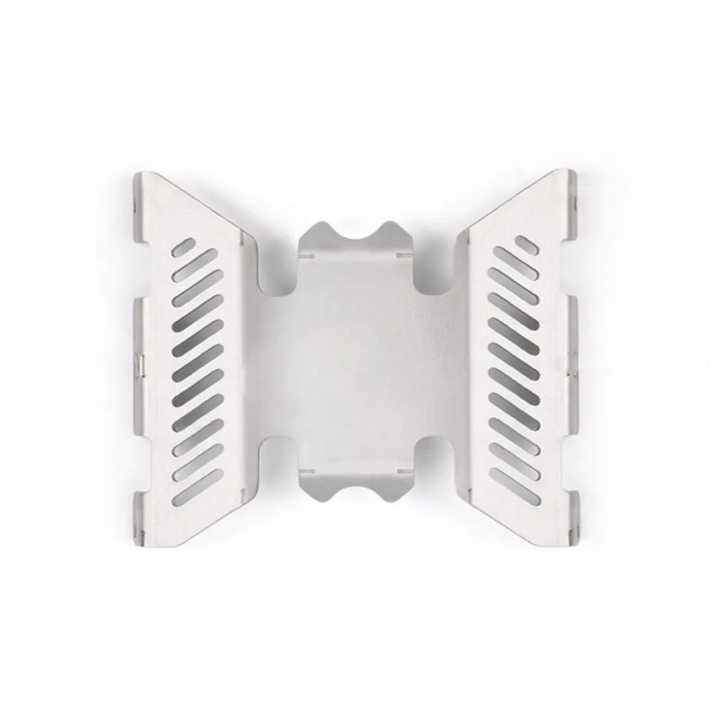 Для Axial SCX10 II шасси Броня средняя защита UMG10 90046 90060 нержавеющая сталь Броня# G151C RC Гусеничный автомобиль запчасти - Цвет: SILVER