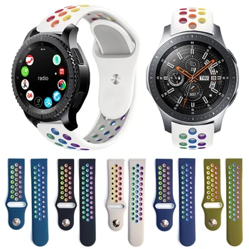 

Sport Silicone Watchband For Samsung Galaxy Watch 46mm Strap Wrist Band for Samsung Gear S3 Classic Frontier Smartwatch Bracelet