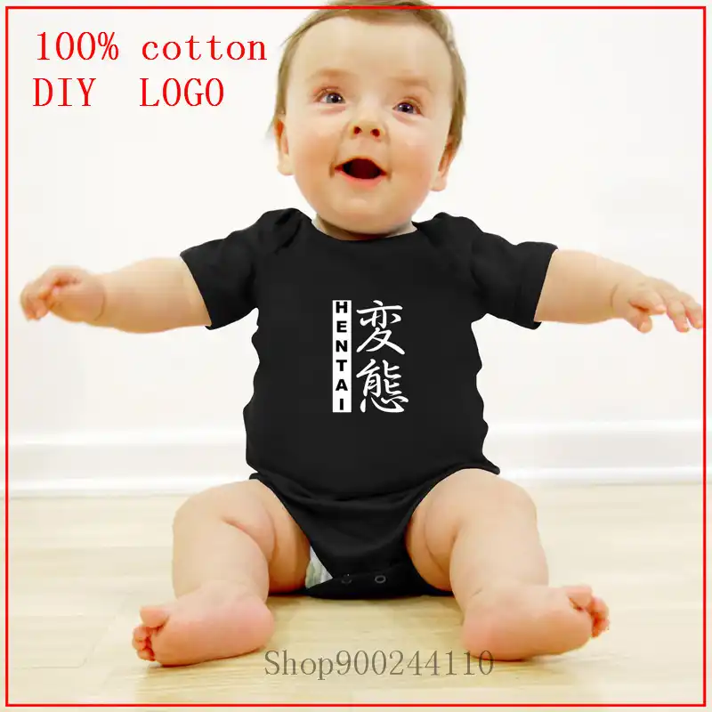 Kanji Hentai Combinaison En Coton Blanc Pour Nouveau Ne Vetements Pour Bebe Garcon Et Fille Japon Aliexpress