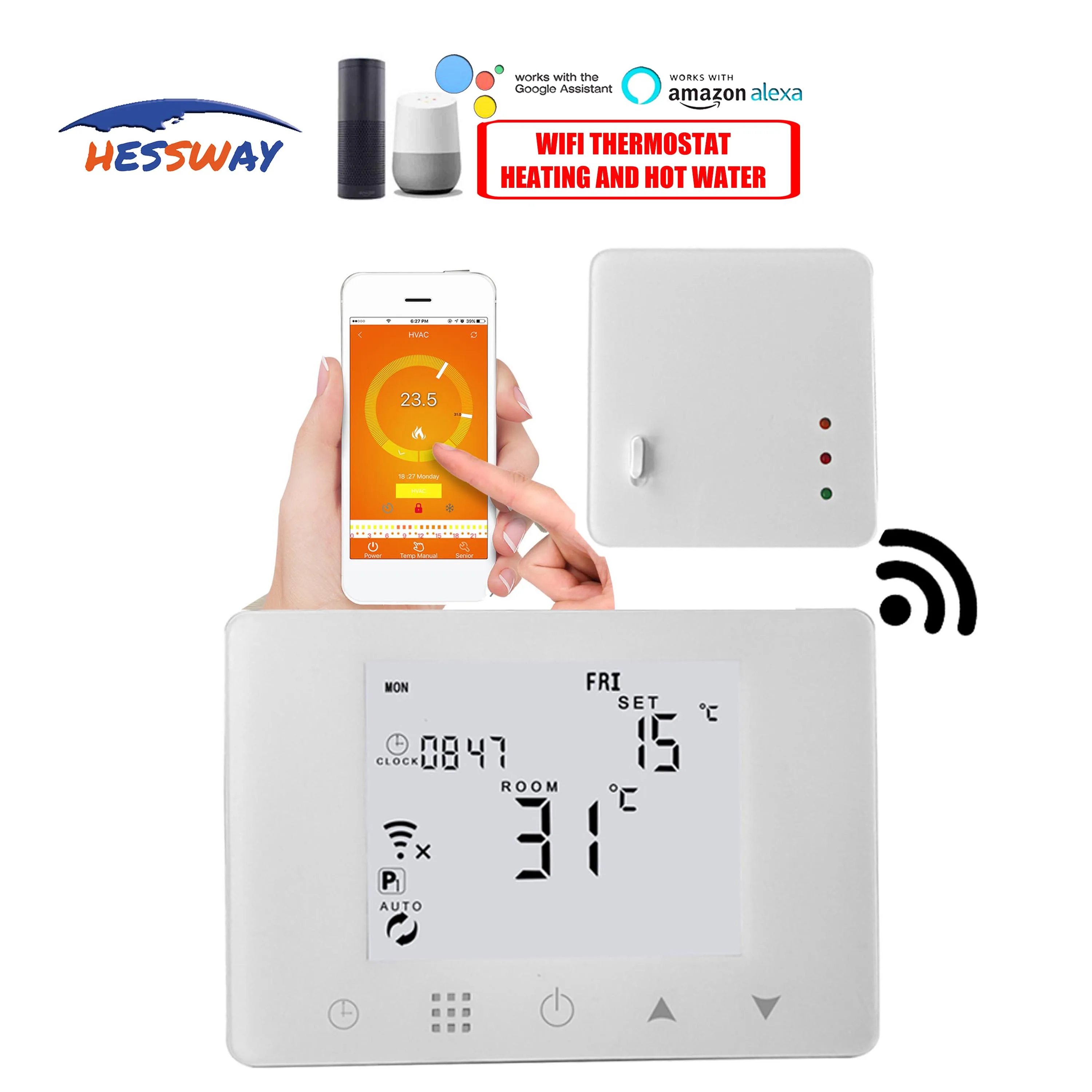 433Mhz RF&ampWifi Thermostat Heating Dual Sensor Temperature Controller for 16A Substrate Heater | Канцтовары для офиса и дома