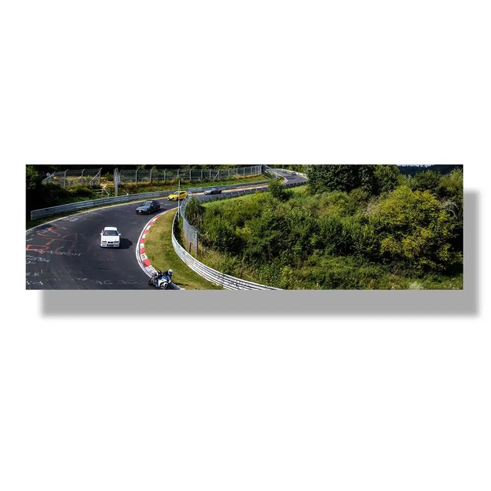 K1373-2 Nurburgring ралли дорожный спортивный автомобиль трек HD печать картина Картина лес Настенная картина с ландшафтом плакат гостиная домашний Декор картина - Color: K1373-2