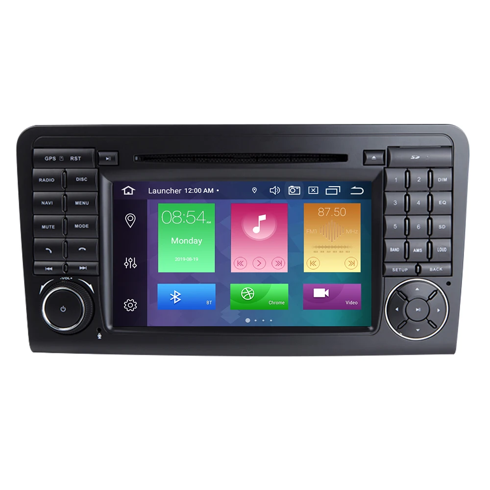 Ips DSP 64GB 2 din Android 9,0 автомобильный dvd-плеер gps для BENZ ML 320/ML 350/W164(2005-2012) GL радио мультимедиа навигация головное устройство