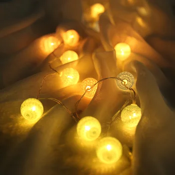 

Home Room Yard Decor Party Fairy Lamp Tape Xmas Party Home Holiday Decoration Creative Color Ball LED Light String