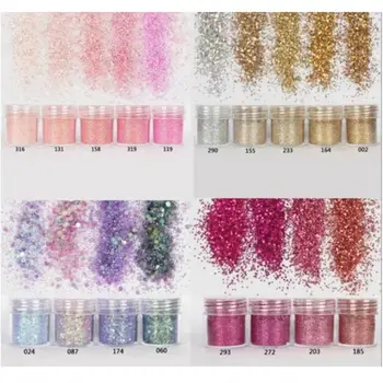 

18 Bottles Shinning Filling Flash Glitter Powder UV Epoxy Resin Pigment Dust Manicure DIY Fingers Beauty Nail Art Sequin