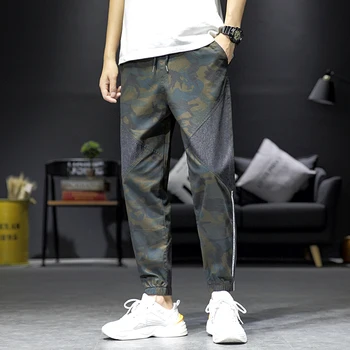 

2019 Autumn Winter Skateboard Camouflage Hallen Casual Pant Plus Size M-5XL Hip-hop Men Sport Bottom fashion sports leisure pant