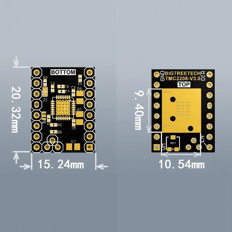 3D Printer Part Stepstick Mute Tmc2208 V3.0 Stepper Motor Driver With Heatsink For Skr V1.3 Mks Gen L Ramps 1.4/1.5/1.6 3D Print