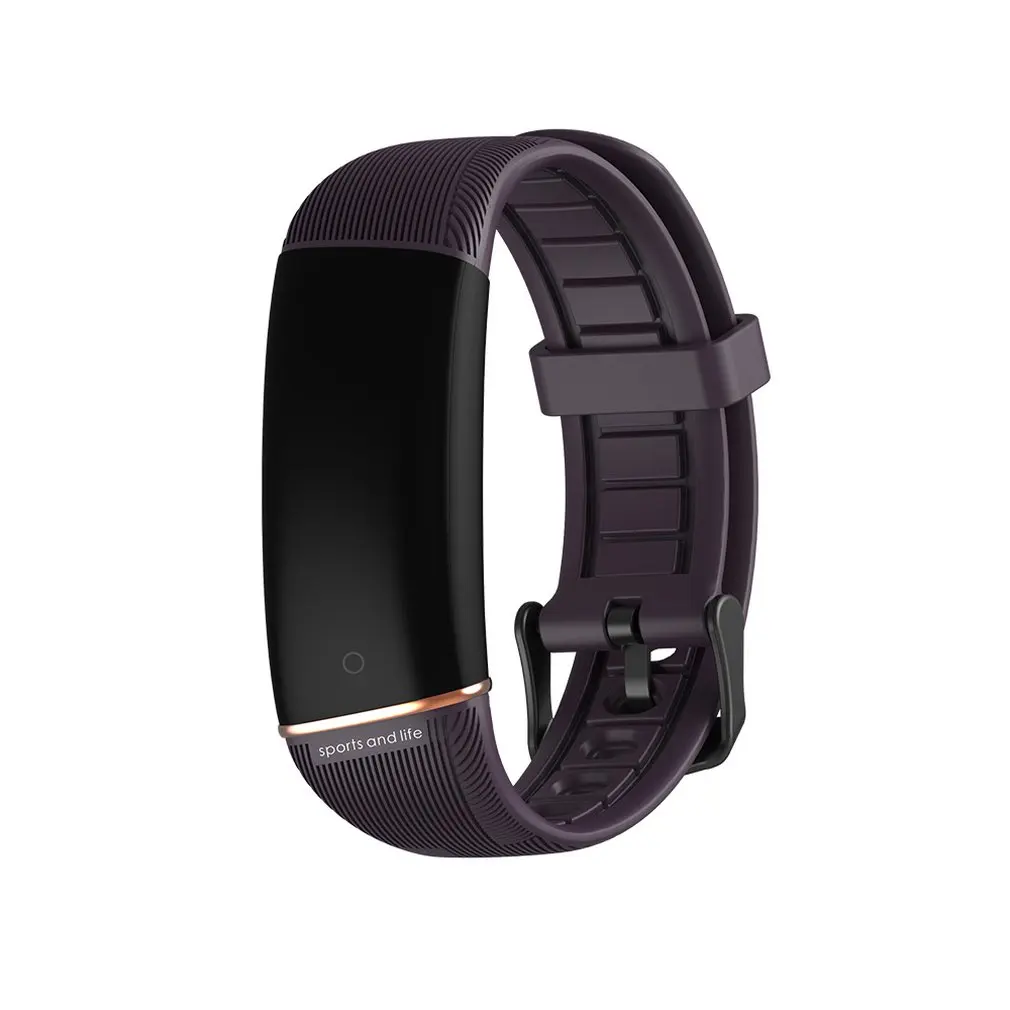 Фиолетовый ONLENY E98 смарт-Браслет фитнес-часы монитор сердечного ритма Smartband с кровяным давлением кислородный водонепроницаемый спортивный трекер - Цвет: Фиолетовый