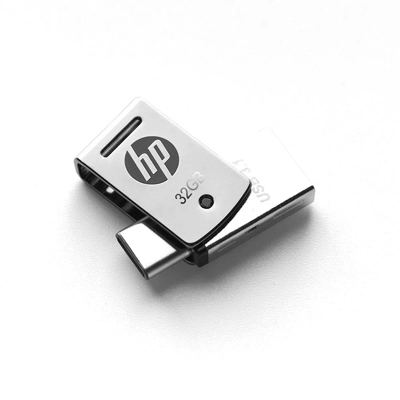 Металлический Высокоскоростной USB флеш накопитель HP X5000M OTG Type C 3 1 для