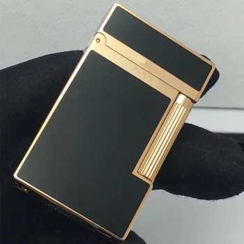 

Hot sales 100% dupont Bright Sound gas lighter windproof copper for cigarette
