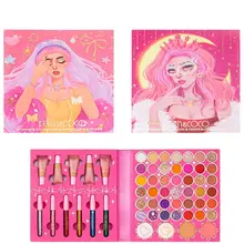 46Colors Eyeshadow Contouring Blush Highligter Foundation Eyeliner in Palette Natural High Pigmented Shrimmer MakeUp Pallets Kit