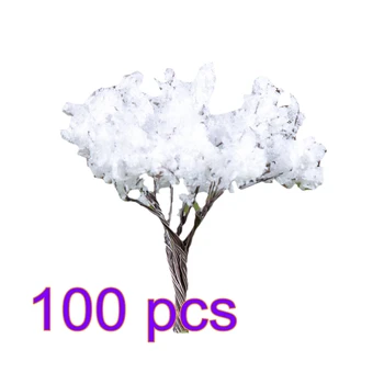 

20/50/100 Pcs 6.7cm HO 1:85 Scale Snow Tree Model Railroad Architecture Diorama Tree For DIY Scenery Landscape