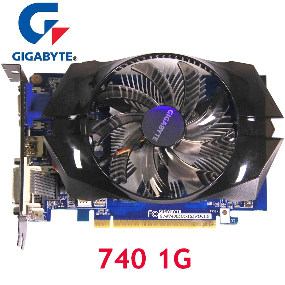 Видеокарта GIGABYTE GT 100%, 1 Гб, 740 бит, GDDR5 - изображение