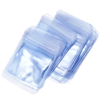 

100pcs Pouch, Pouch Set, Plastic Pouch, Waterproof Quick Release Pouch, Transparent, 9 X 13cm Size