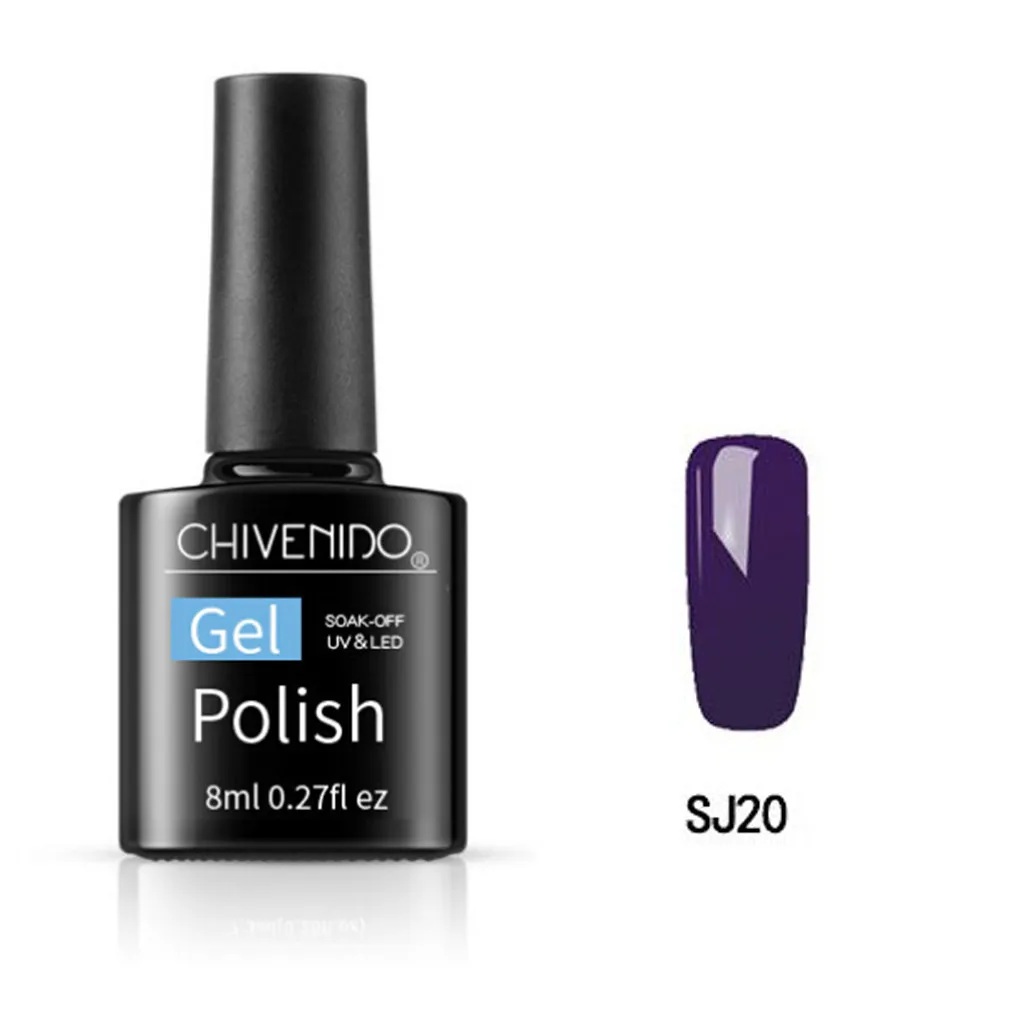 30 Color Solid Gel Varnish Nail Polish Adhesive Bare Color Durable Semi Permanant UV Nail Art Prime Gel Varnish Nail Polish - Color: 20
