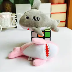 Плюшевая игрушка «Акула» милый морской микроскоп мини маленькая большая белая подвеска в форме акулы Детская Подвеска ключевая кукла