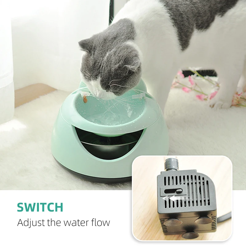 Домашний фонтан Автоматическая светящаяся кошка питьевой фонтан собака USB Электрический диспенсер для воды поилка для питомца котенка щенка
