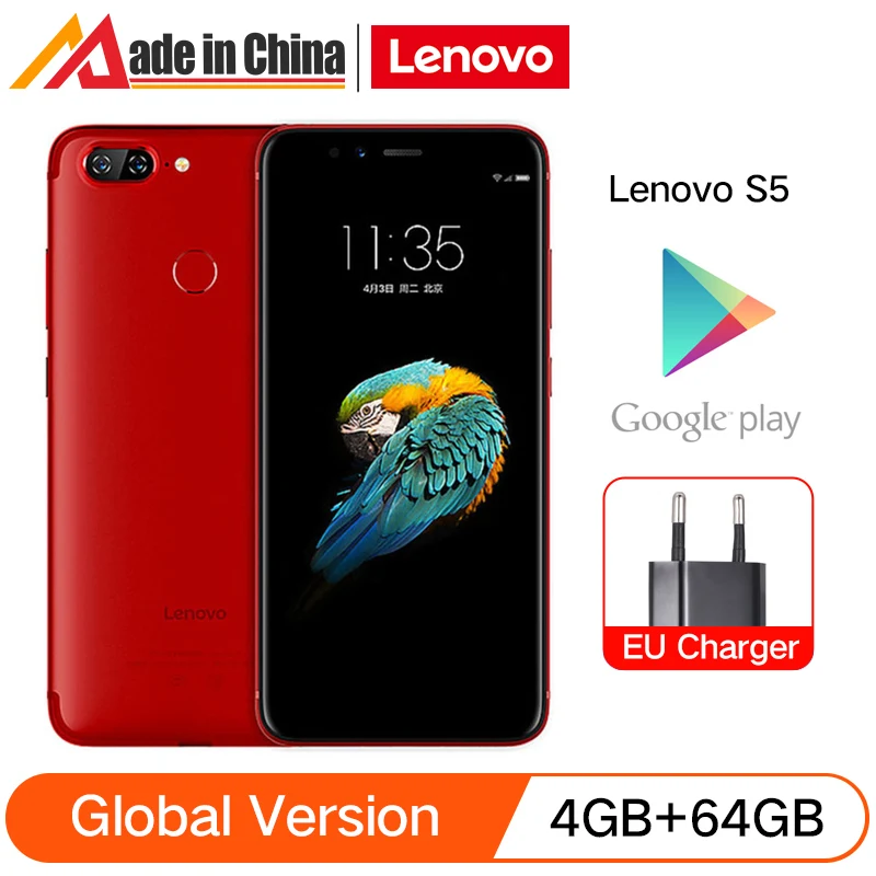 Глобальная версия смартфона Lenovo S5 K520 4 Гб + 64 ГБ Snapdragon 625 восемь ядер фронтальная
