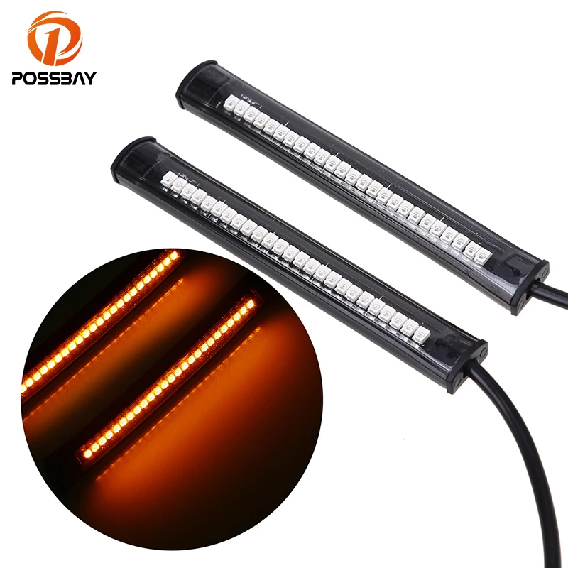 Универсасветильник гибкий светодиодный сигнал поворота POSSBAY для мотоцикла