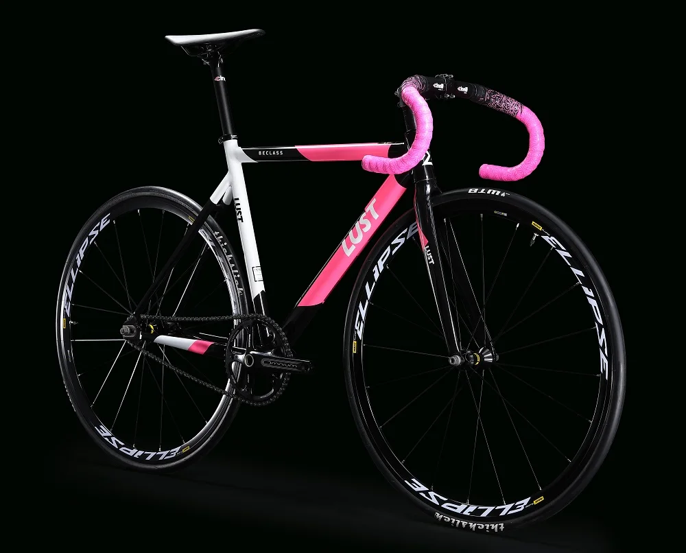 2018 NEW ARRIVAL SINGLE SPPED FIX GEAR TRACK BIKE WITH MAVIC ellipse WHEELSETS AND SRAM Omnium Track Crank
