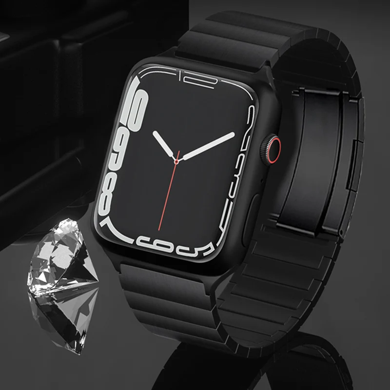 Ремешок титановый для Apple Watch Band 44 мм 42 мм 40 мм 38 мм 45 мм,  браслет из чистого титана для iWatch 7 6 SE 5 4 3 Series, Новинка |  Наручные часы | АлиЭкспресс