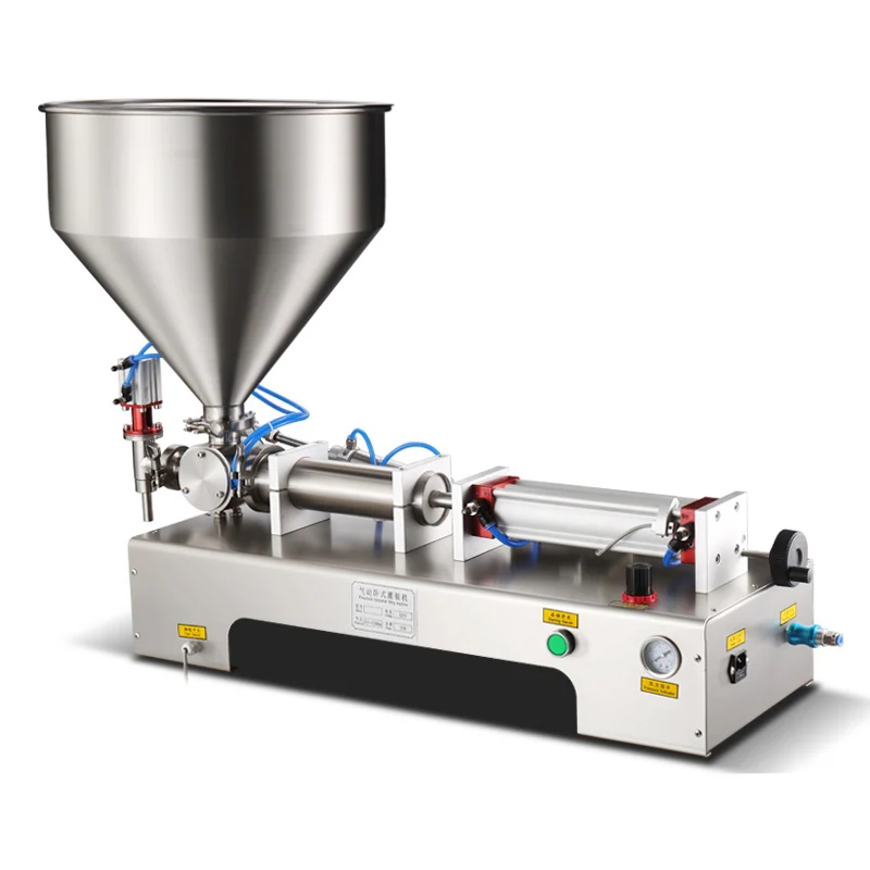 stainless steel paste liquid filling machine peanut butter honey cream emulsion heating stir type filling machine