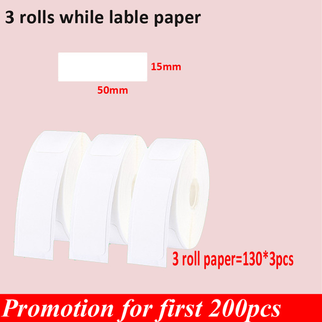 Adhesive Thermal Label for D11 Printer Printing Label Waterproof Anti-Oil Label Scratch-Resistant Label Sticker Paper